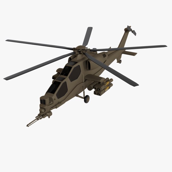 mangusta military helicopter 3ds