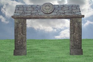 aztec gate 3d model