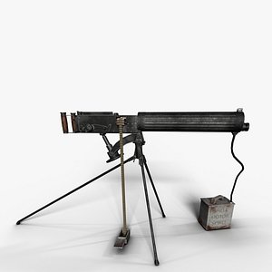 Vickers Machine Gun 3D model