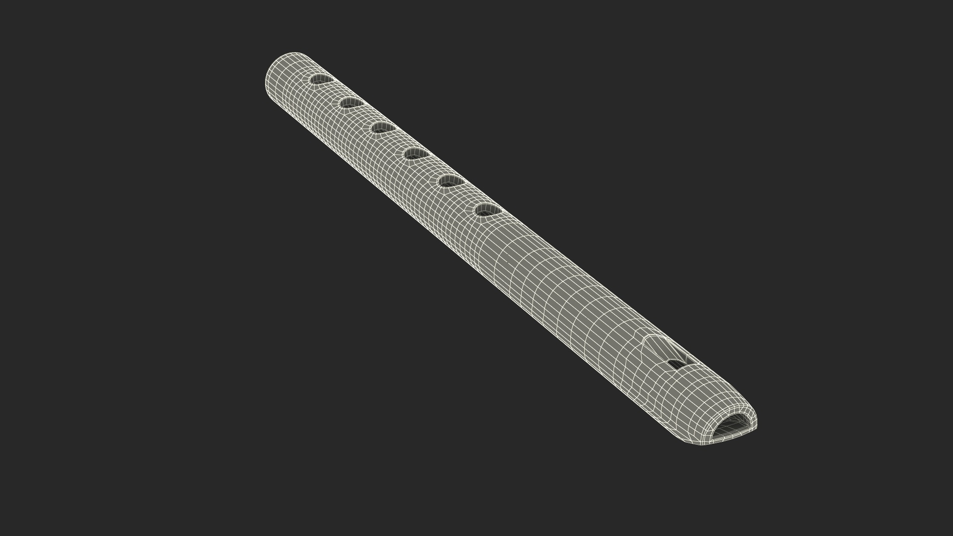3D Brass Flute Model - TurboSquid 2378194