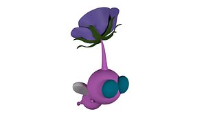 3D pink flower pikmin