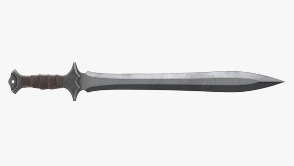 Double Sided Sword 2 3d Model Turbosquid