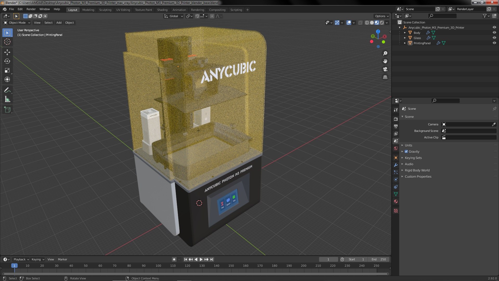 Anycubic Photon M3 Premium 3D Printer Model - TurboSquid 2079655