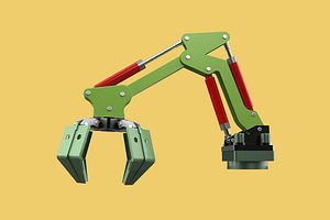 HYDRAULIC WOOD LOG TREE LOADER GRAB CRANE LIFTING GRABBER JAWS model