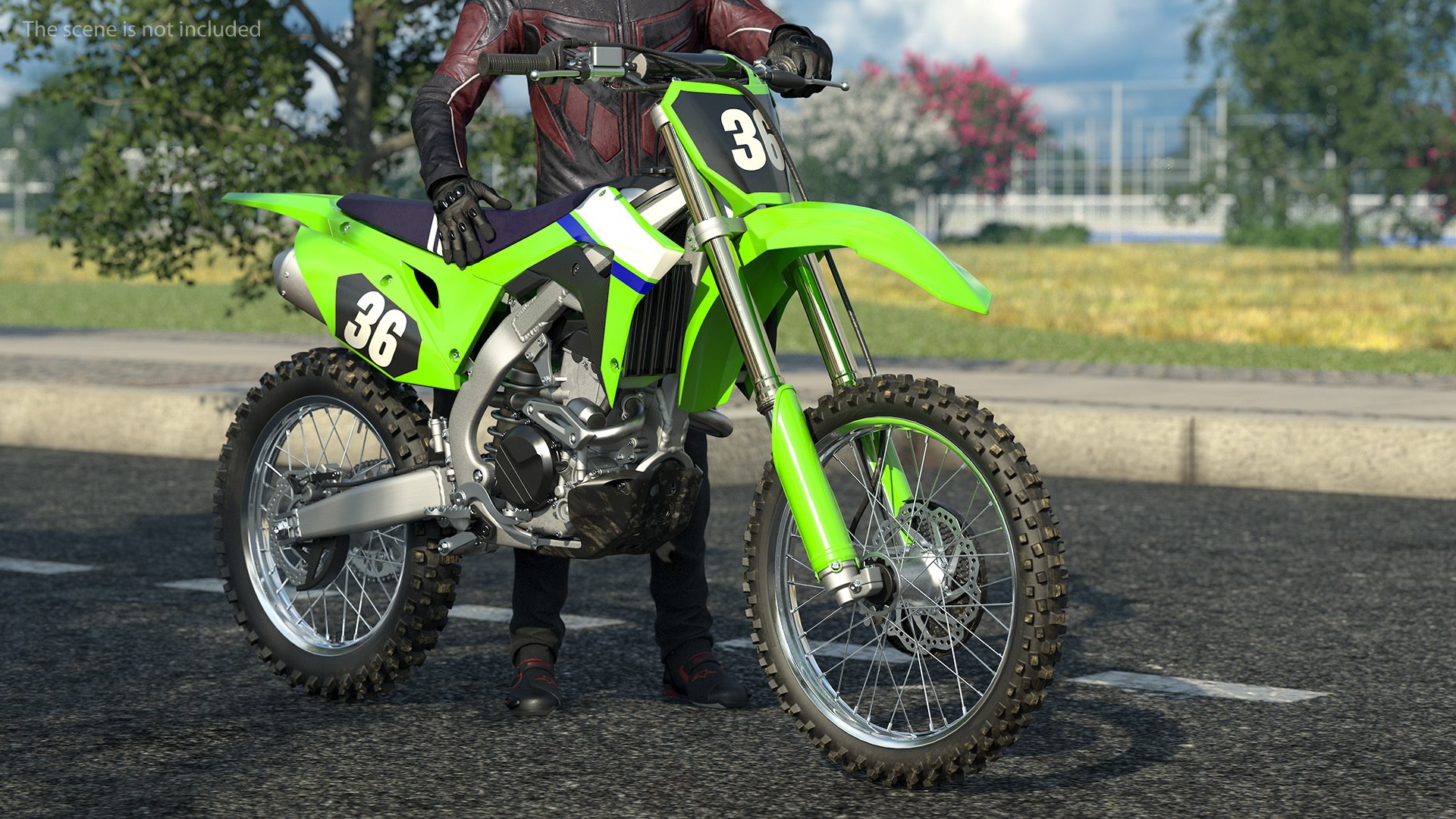 Motocross Bike Generic 3D model preview