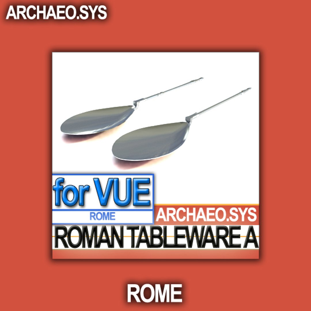 3ds Ancient Roman Tableware Table