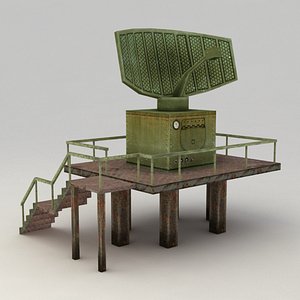 Lowpoly radar station