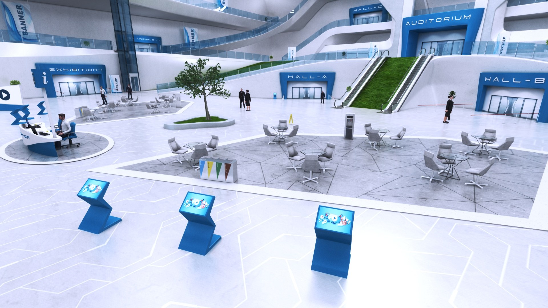 Futuristic E-Congress Lobby - 9 model https://p.turbosquid.com/ts-thumb/S5/6tkjxV/6I/congrescenter98/jpg/1630241355/1920x1080/fit_q87/c414124503bcac1727c3c902b064f3224ac4857e/congrescenter98.jpg