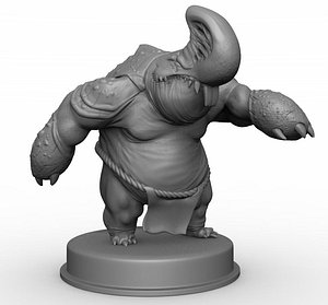3d zbrush monster creature model