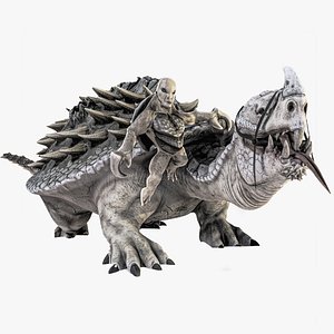 Turtles Mount Rider - Tortilla Ryder - Model - Creature Animated Monster - Riding Reptile - 21