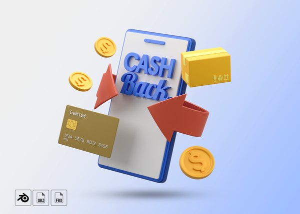 3D model Cashback in Mobile 3D Illustration