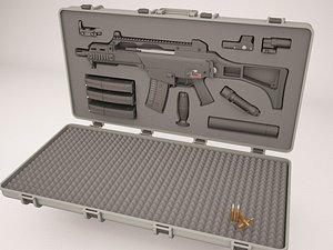Case with weapons