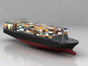 3D container ship
