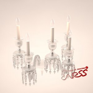 3d wall lamp baccarat zenith model