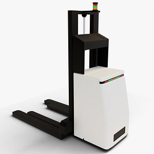Industrial AGV Forklift Robot - Autonomous Warehouse Vehicle 3D model