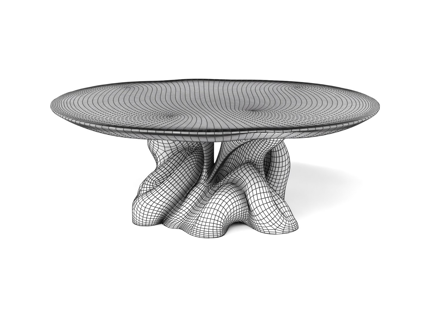 3D Elegant Futuristic Table Model - TurboSquid 2512881