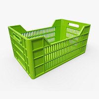Green Plastic crate