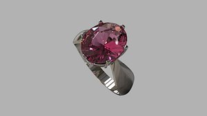 ring platinum gold 3D model