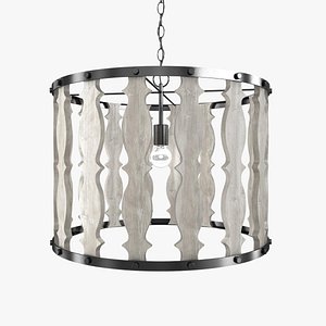 3D model pendant light hourglass
