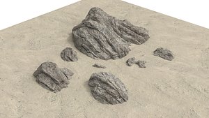 3D rock ground