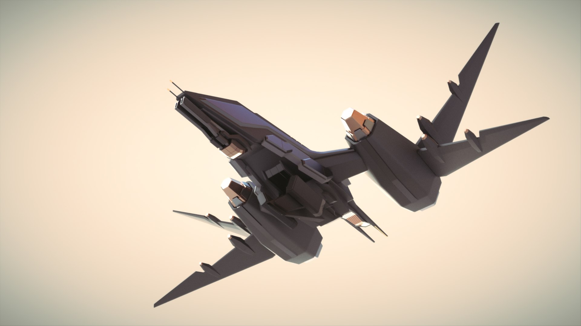 Space fighter 3D model - TurboSquid 1621172