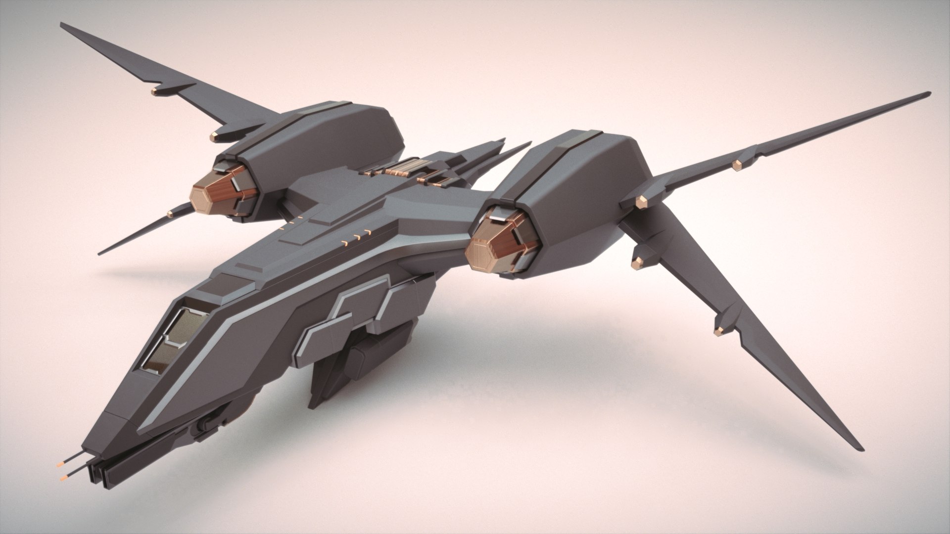 Space fighter 3D model - TurboSquid 1621172