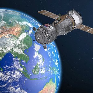 Earth Globe with Soyuz Spacecraft Collection