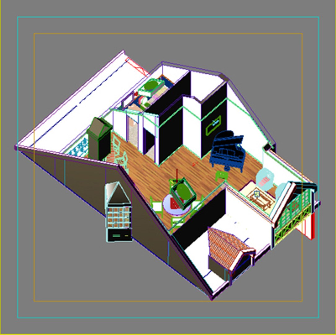 House Interior 3d Dxf