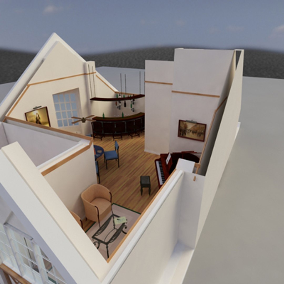 House Interior 3d Dxf