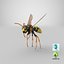 Paper Wasp Flying