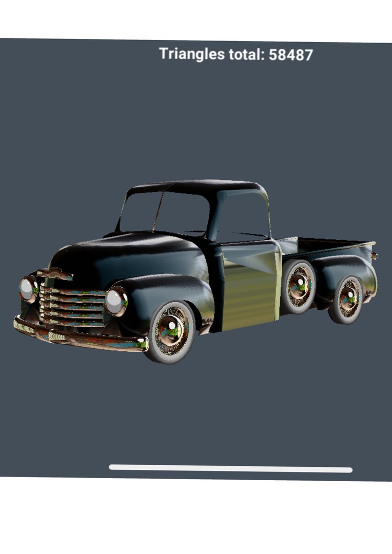 Classic truck model TurboSquid 1988028