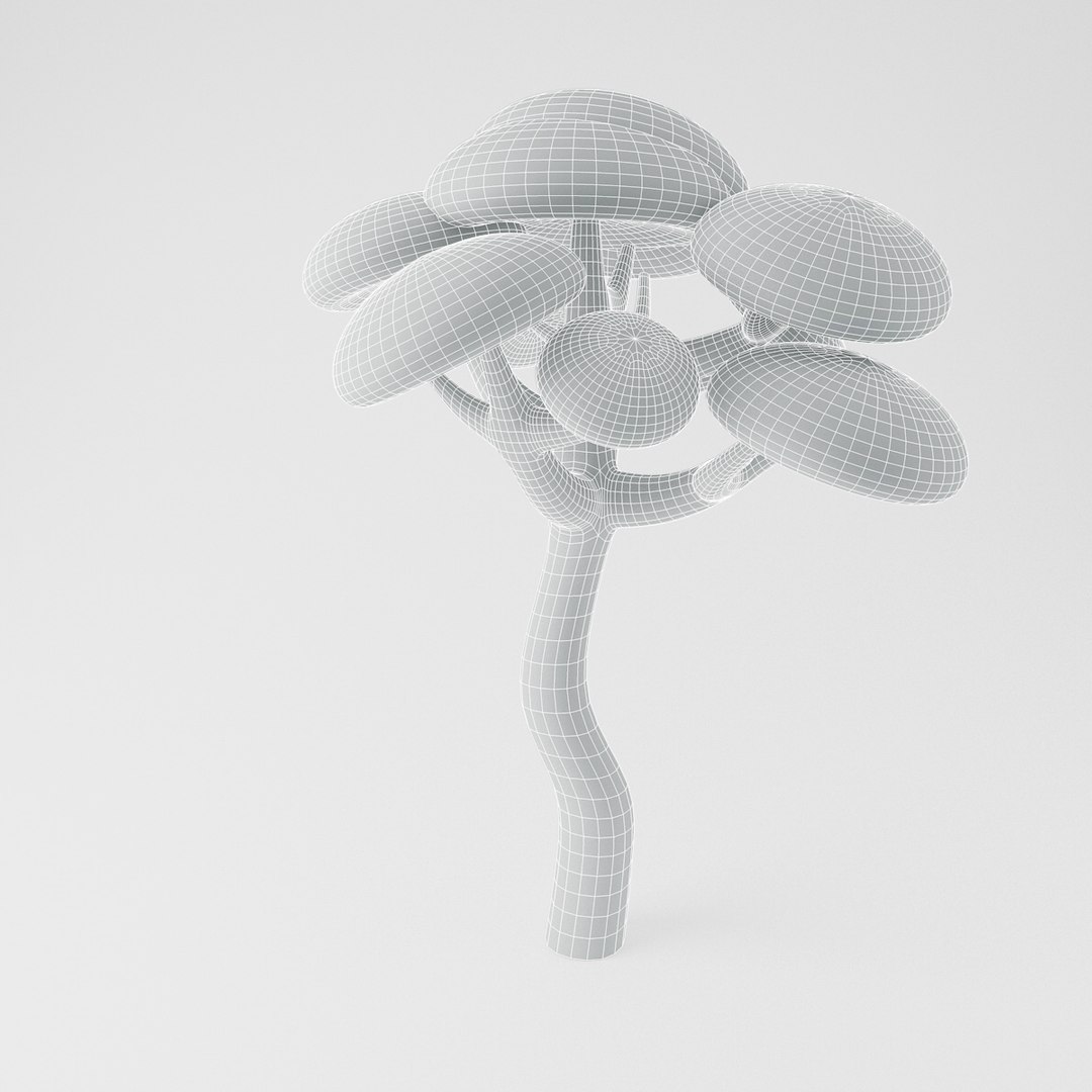 Toon Tree 3d Model
