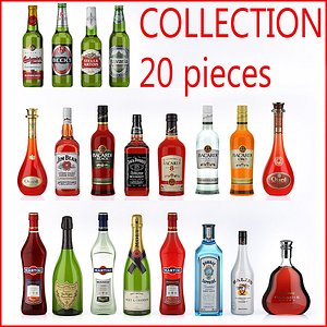 Collection bottle of spirit