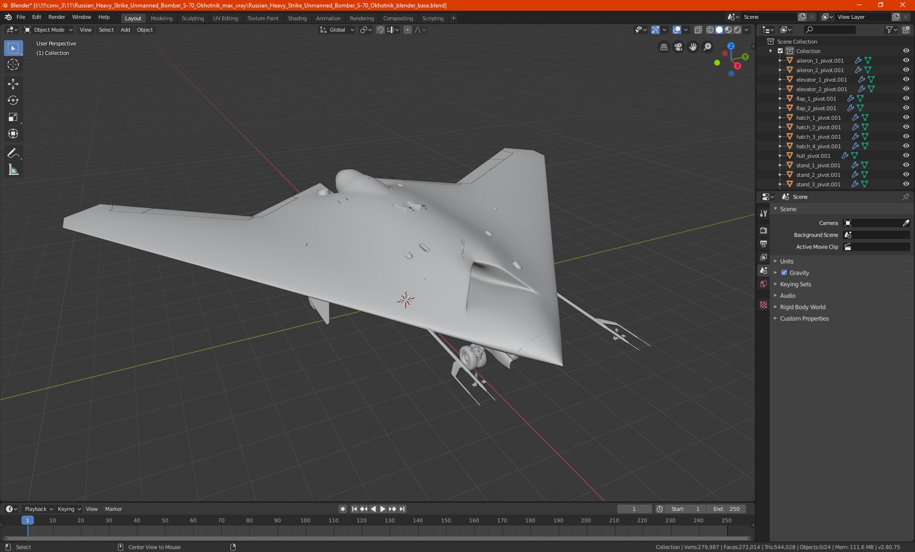 3D Russian Heavy Strike Unmanned Bomber S-70 Okhotnik https://p.turbosquid.com/ts-thumb/S5/eVrXhF/4h/russianheavystrikeunmannedbombers70okhotnikmb3dmodel032/jpg/1663580435/1920x1080/fit_q87/a968bbe0519ae502792476c928eb63df4e769064/russianheavystrikeunmannedbombers70okhotnikmb3dmodel032.jpg