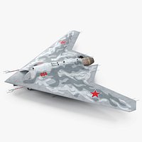 Russian Heavy Strike Unmanned Bomber S-70 Okhotnik