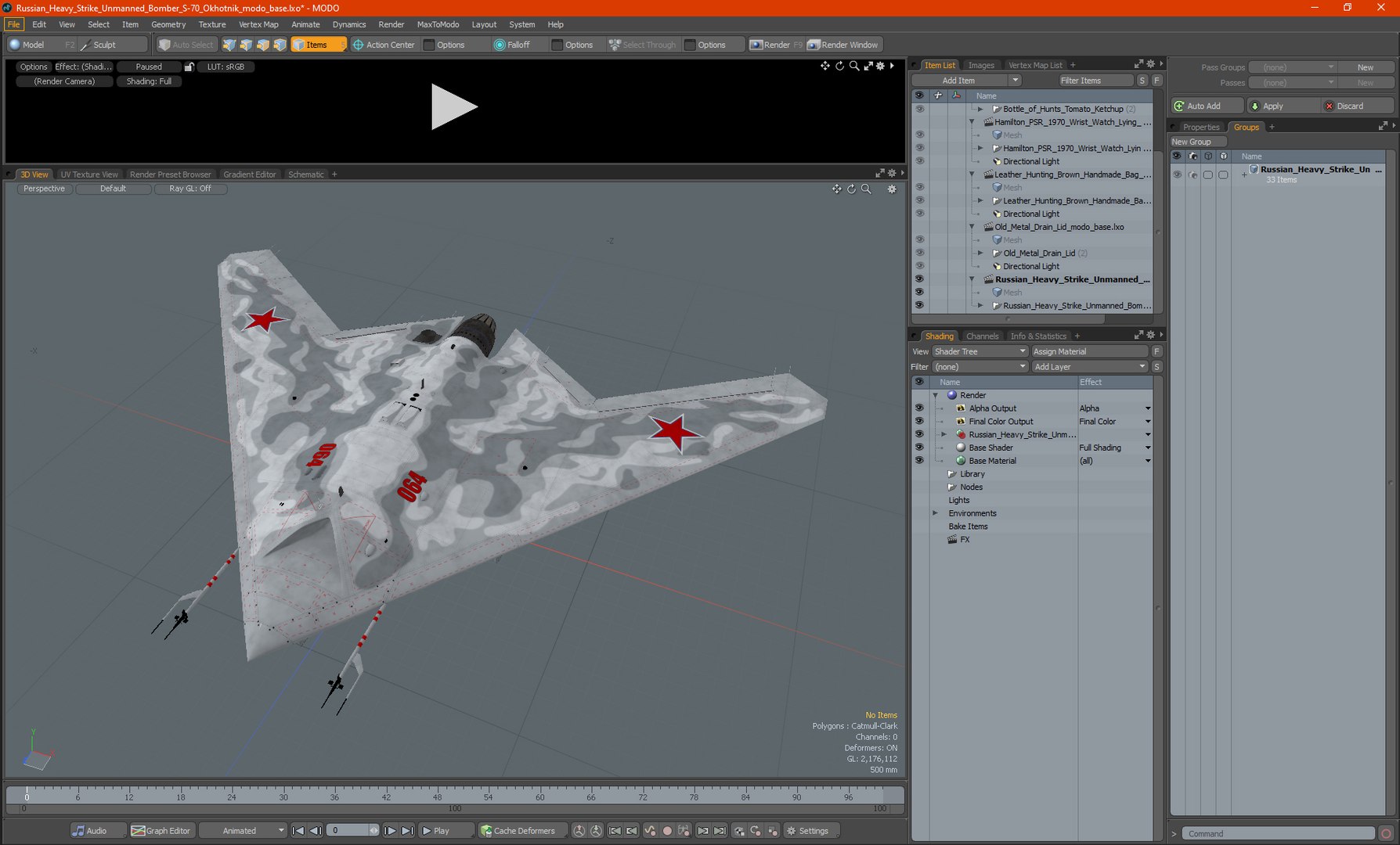 3D Russian Heavy Strike Unmanned Bomber S-70 Okhotnik https://p.turbosquid.com/ts-thumb/S5/eVrXhF/Jd/russianheavystrikeunmannedbombers70okhotnikmb3dmodel033/jpg/1663580438/1920x1080/fit_q87/f87410ebfa6396247bd7eb65223f2ff1fdf0364c/russianheavystrikeunmannedbombers70okhotnikmb3dmodel033.jpg