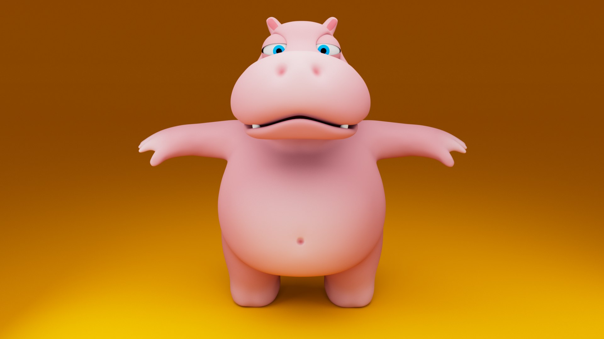 Stylized Cartoon Hippopotamus 3D Model Model - TurboSquid 2200567