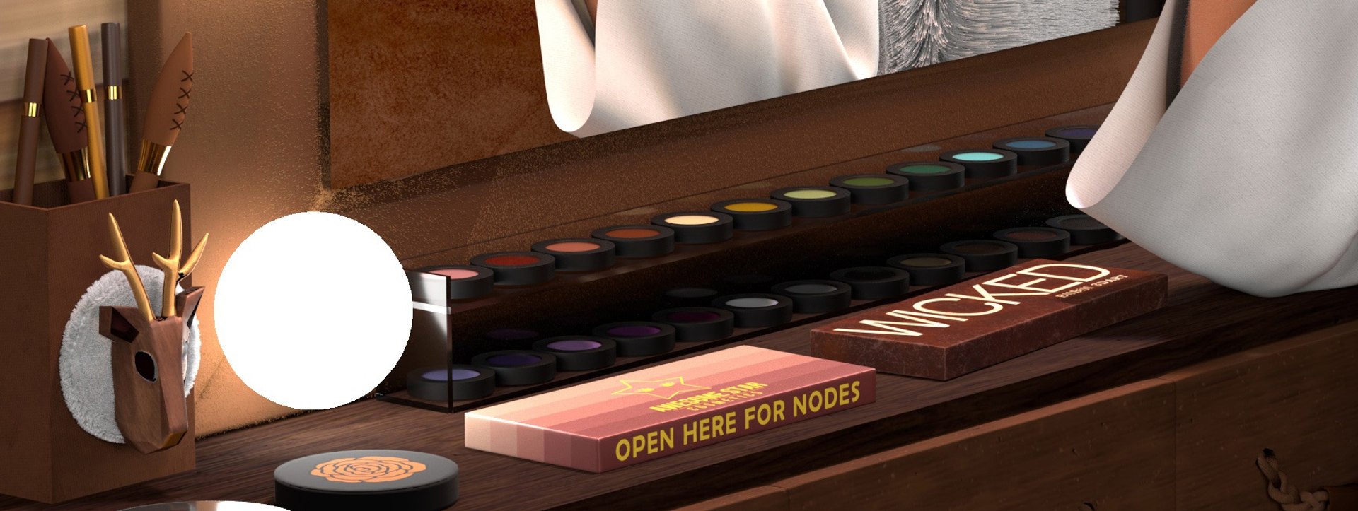 3D Eyeshadow Case Set Shadow Model - TurboSquid 1630543