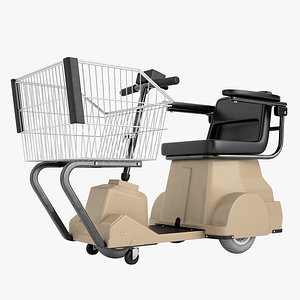 3D electric shopping cart