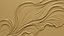 Modern Abstract Wave Decor Bas Relief Mural STL CNC 84