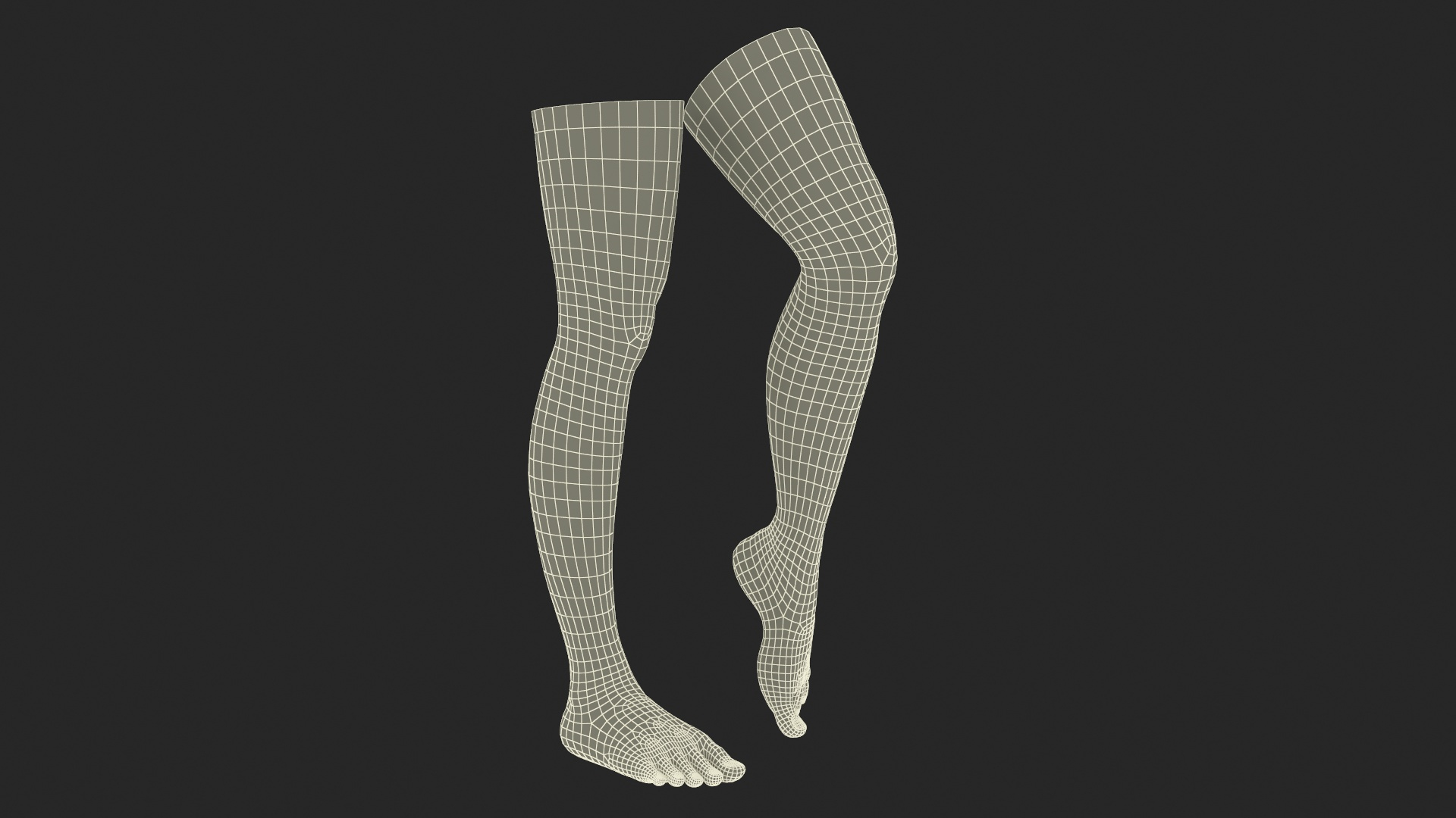 Female Legs And Feet Position 3D Model - TurboSquid 2270156