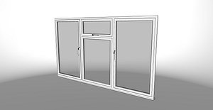 3D upvc window