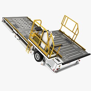 3D airport baggage loader device model