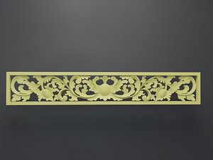 Decorative carving wood base mesh