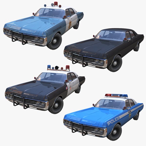 Dodge Polara police car 3D model