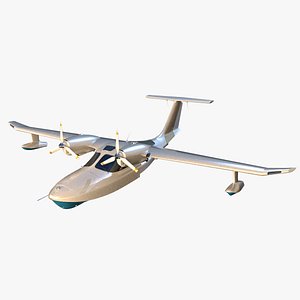 la-8 aircraft aerovolga 3D model