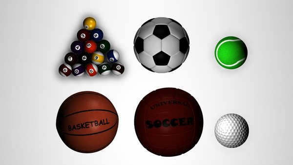 3D sports balls