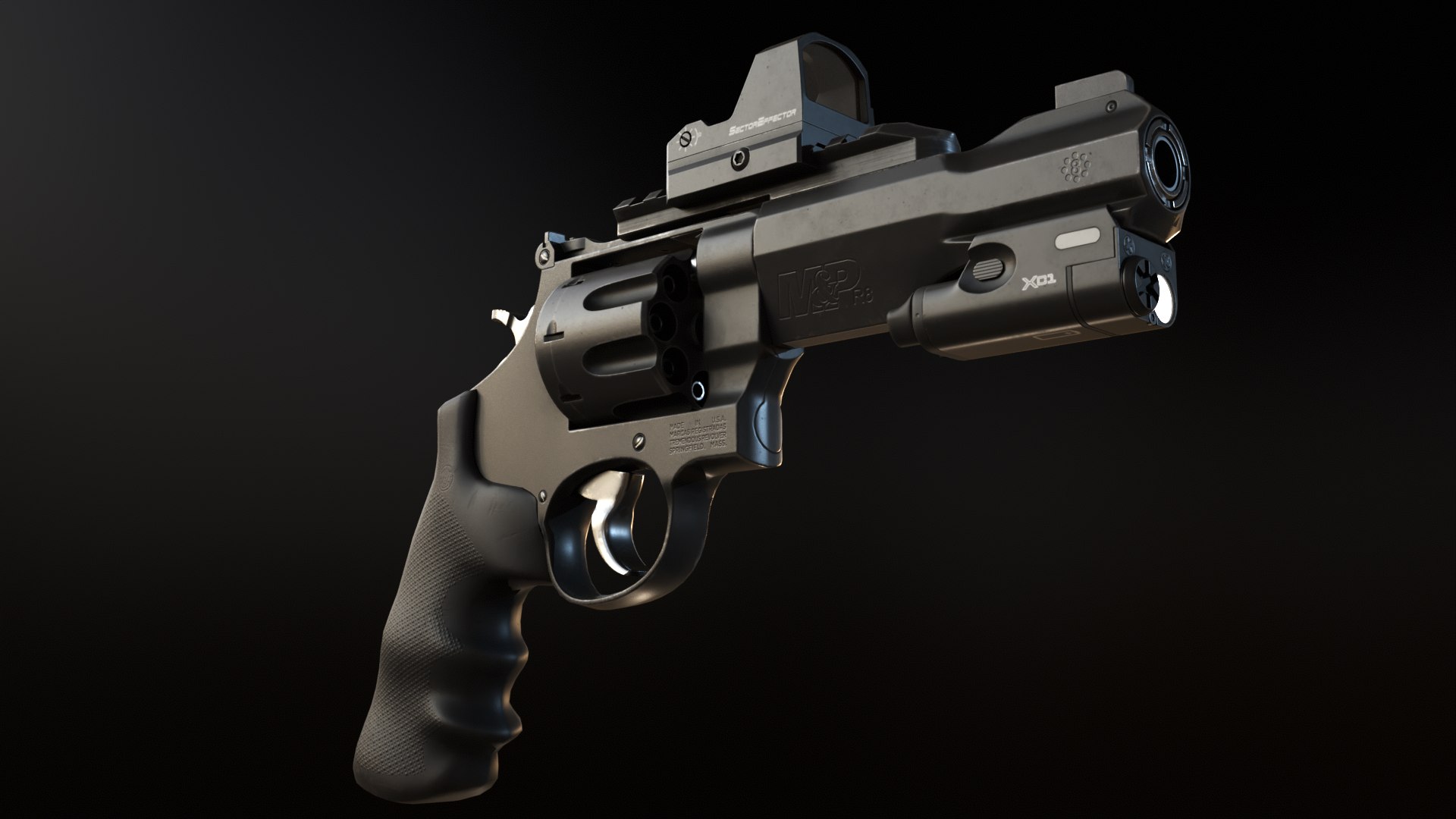 3D Revolver 357 Magnum - TurboSquid 2068918