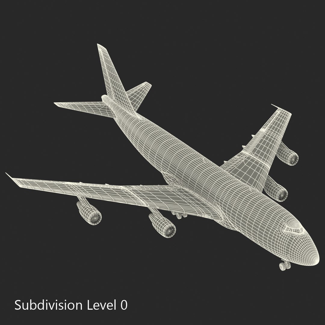 3d Model Boeing 747 200b Klm