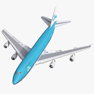3d model boeing 747 200b klm